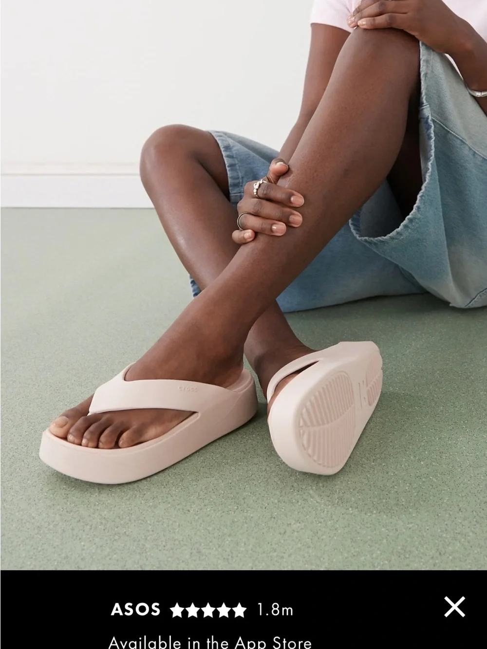 Crocs Gateway Quartz Blush Pink Platform Flip Flops Sandals